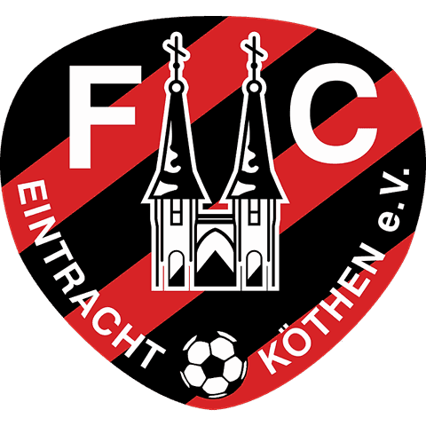 Wappen des FC Eintracht Köthen mit den Türmen der Jakobskirche